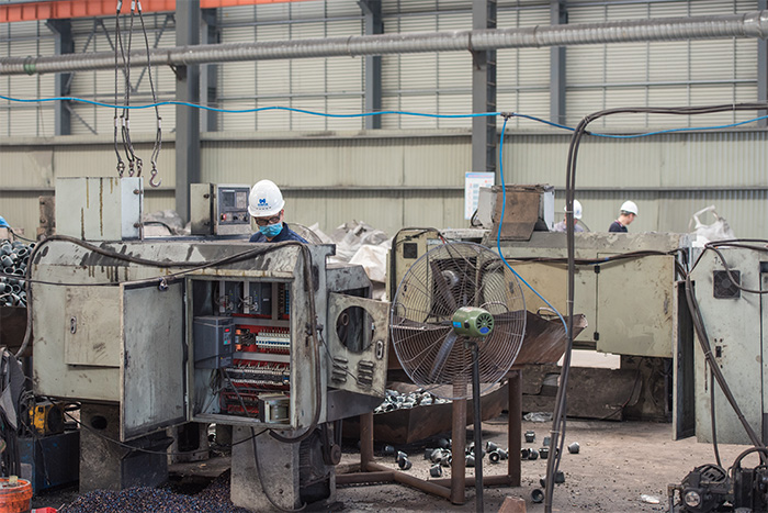 南昌网架配件-锥头加工车间