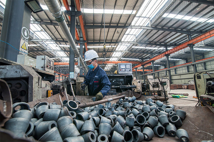 南昌网架配件-锥头加工车间